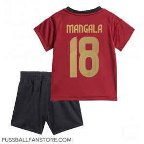 Belgien Orel Mangala #18 Replik Heimtrikot Kinder EM 2024 Kurzarm (+ Kurze Hosen)